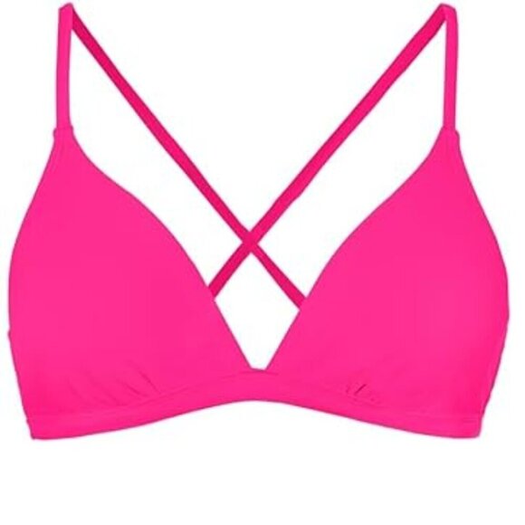 CUPSHE PINK V-NECK LACE UP CUT OUT BACK LOW RISE BIKINI SIZE XS NWT - Picture 3 of 10